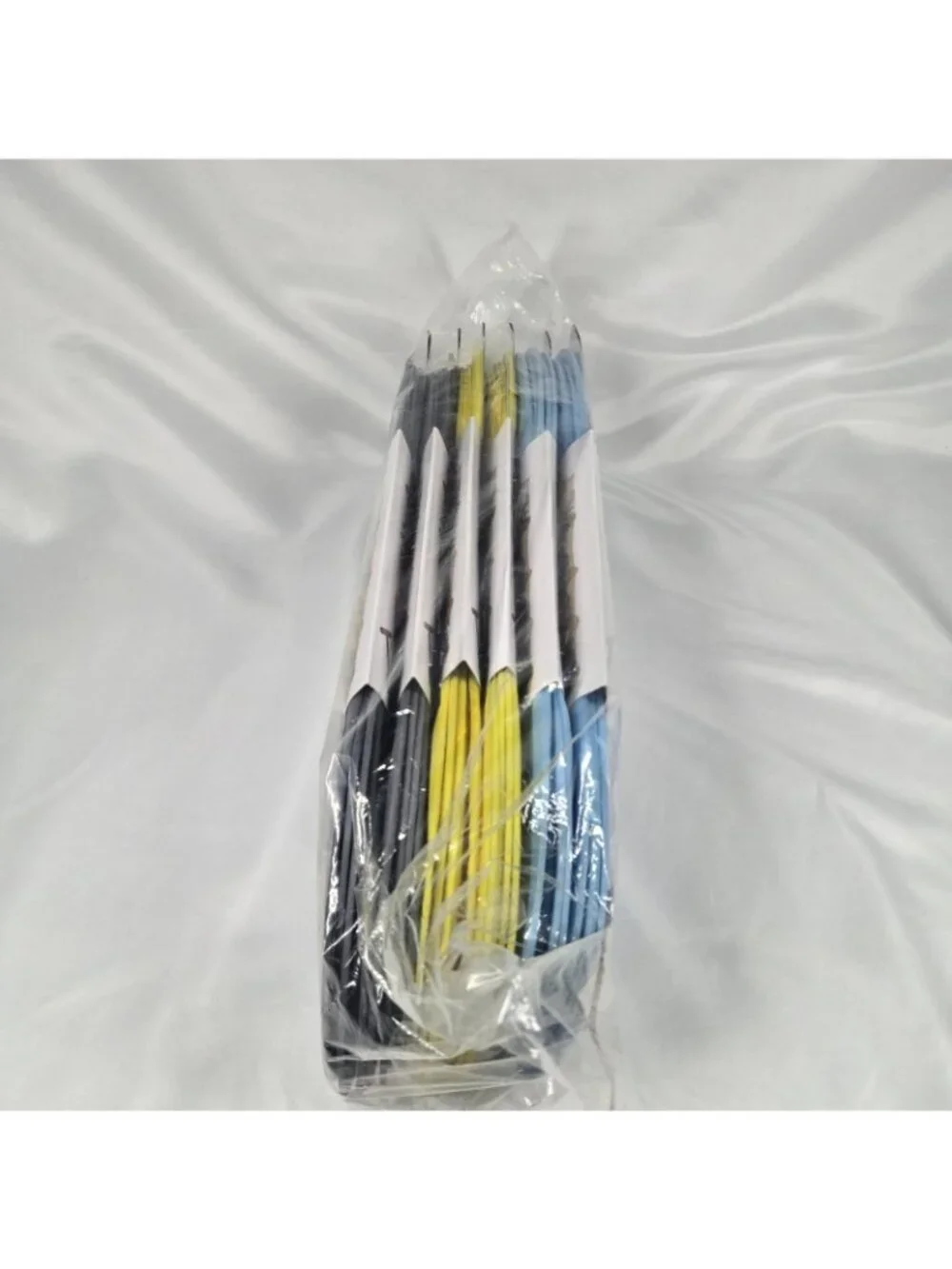 Lot Of 6 New Mesh Hanging Toy Cubby Organizers Gray Blue Yellow